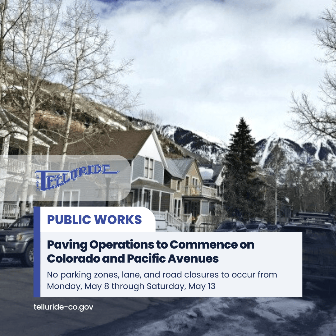 Paving Operations to Commence on Colorado and Pacific Avenues
