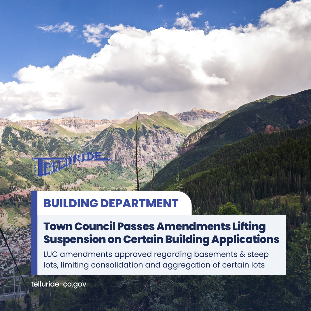 Town Council Passes Amendments Lifting Suspension on Certain Building Applications