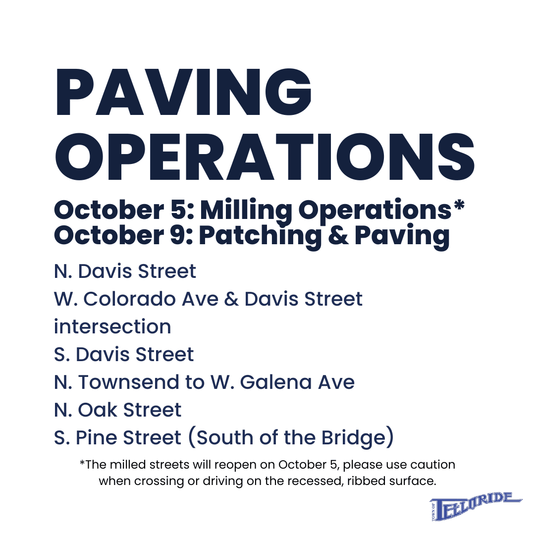 Off-Season Paving Operations to Commence Throughout Town