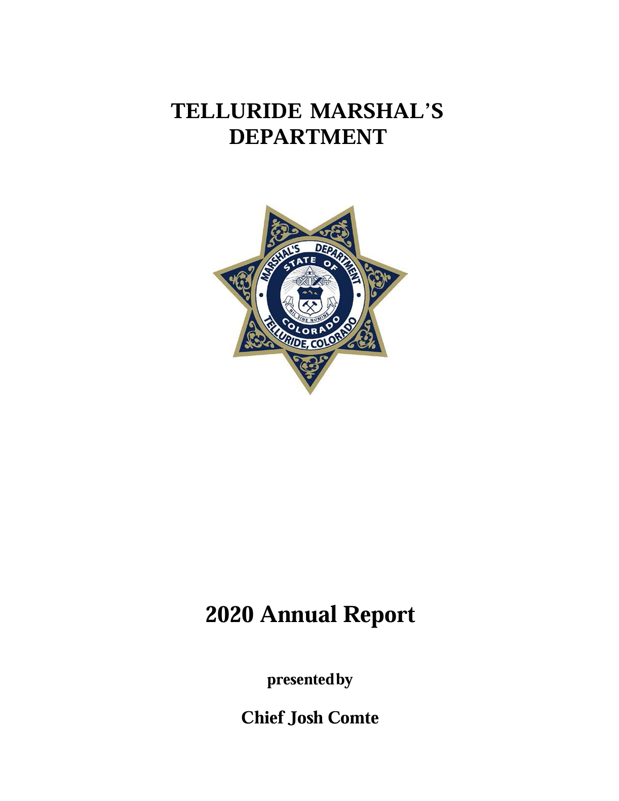 2020 Marshals Department Annual Report