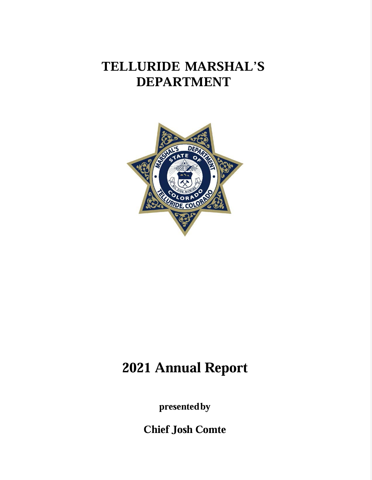 2021 Marshals Department Annual Report